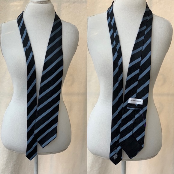 Giorgio Armani Other - SOLD ‼️GIORGIO ARMANI 💙Classic Striped Tie in